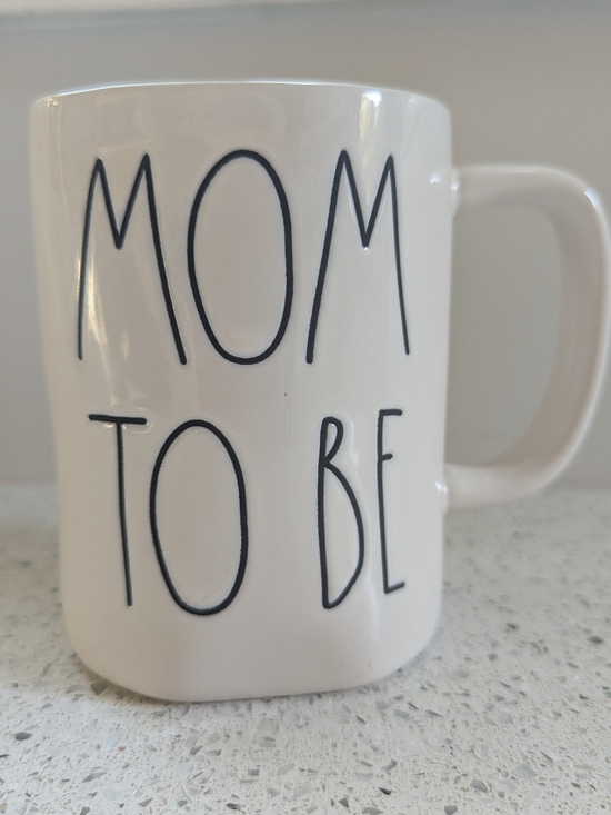 Rae Dunn Other - Rae Dunn White Ceramic 'MOM TO BE' Mug with Black Lettering